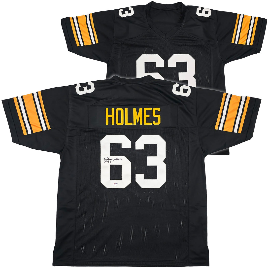 Pittsburgh Steelers Ernie Holmes Signed Black Jersey PSA/DNA