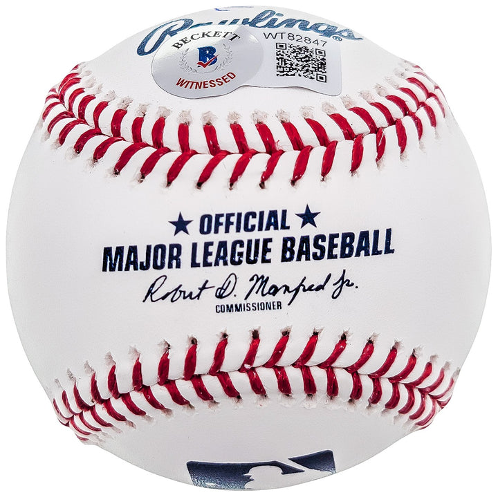 Andre Dawson Signed MLB Baseball Montreal Expos Statball 6 Stats Beckett