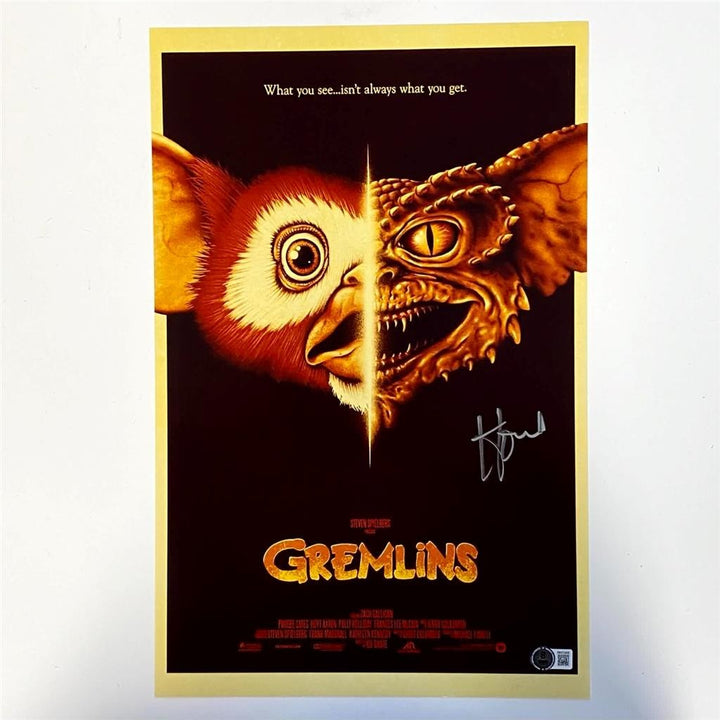 Howie Mandel signed Gremlins 11x17 Movie Poster Photo autograph ~ Beckett BAS