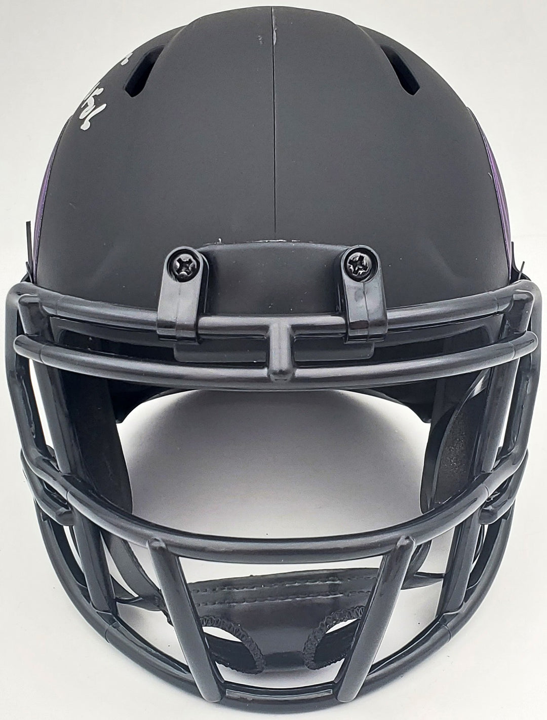 Warren Moon Signed Minnesota Vikings Eclipse Black Mini Helmet "HOF 06" MCS Holo
