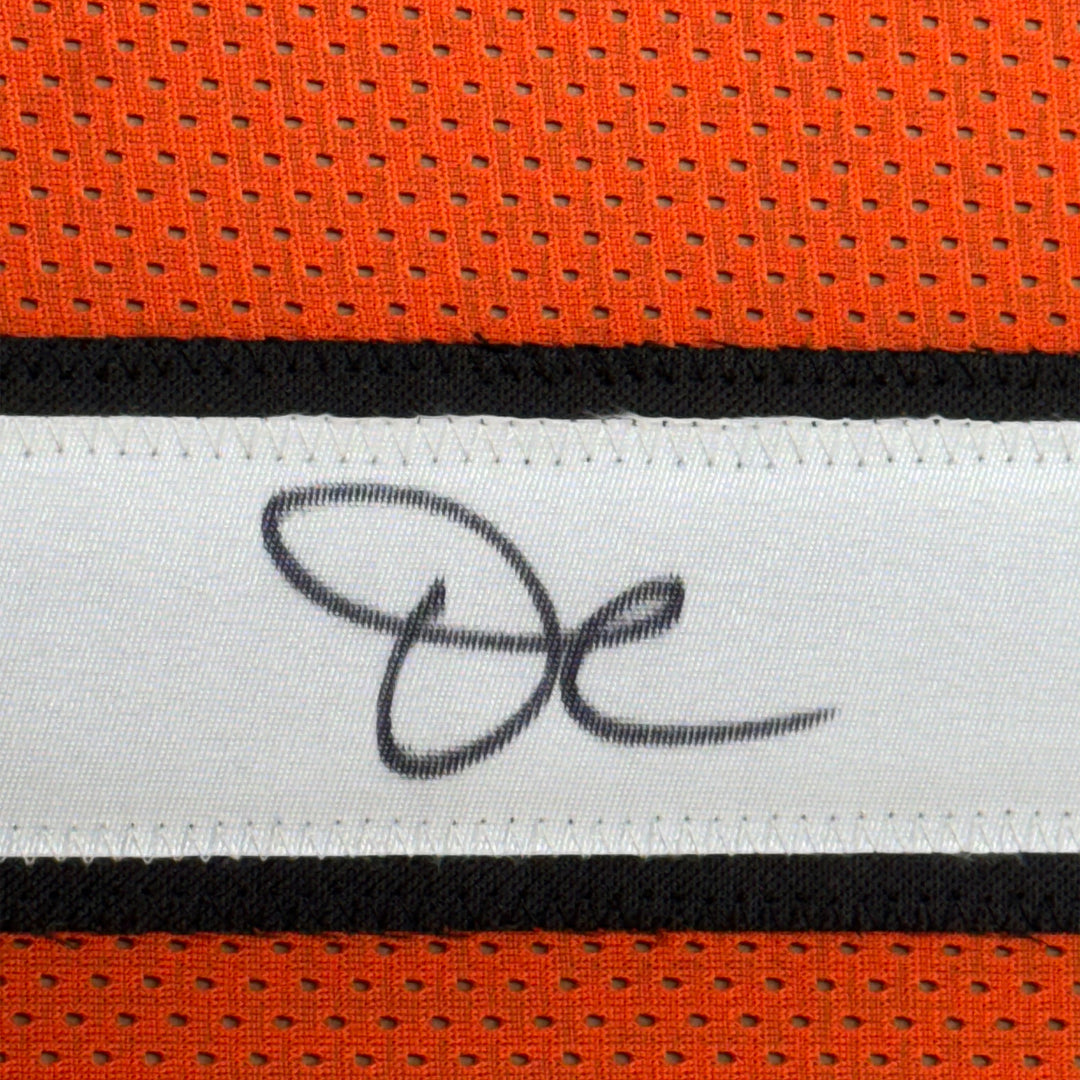 Framed Autographed/Signed Ja'Marr Chase 33x42 Cincinnati Orange Jersey BAS COA