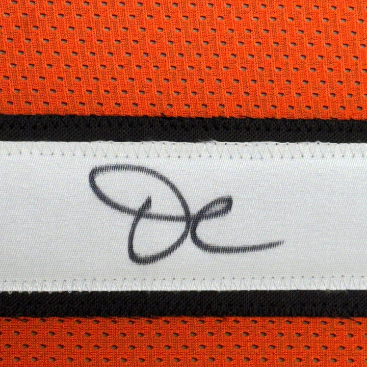 Framed Autographed/Signed Ja'Marr Chase 33x42 Cincinnati Orange Jersey BAS COA