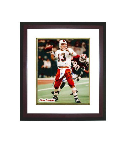 Gino Torretta signed Miami Hurricanes 8x10 Photo w/ '92 Custom Framed (Heisman)