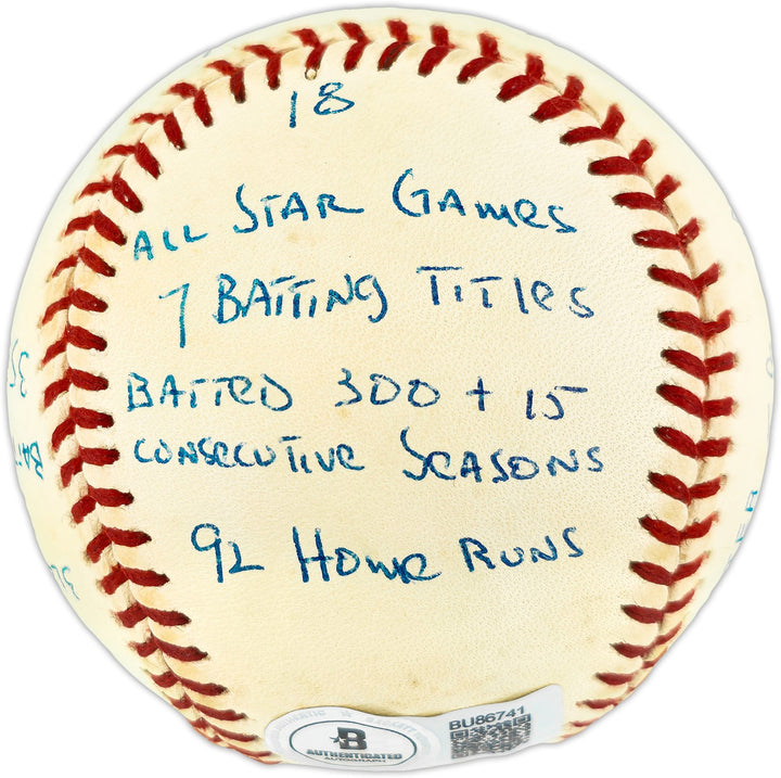 Rod Carew Auto AL Statball Baseball Twins Angels 18 Inscriptions #/1000 Beckett