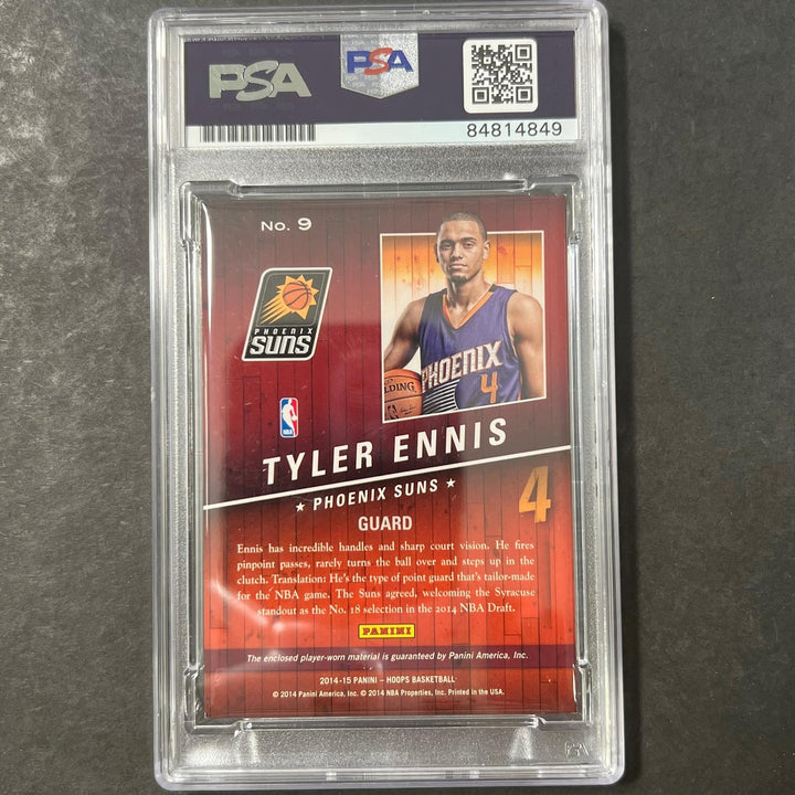 2014-15 Panini Hoops #9 Tyler Ennis Signed AUTO 10 PSA Slabbed RC Suns