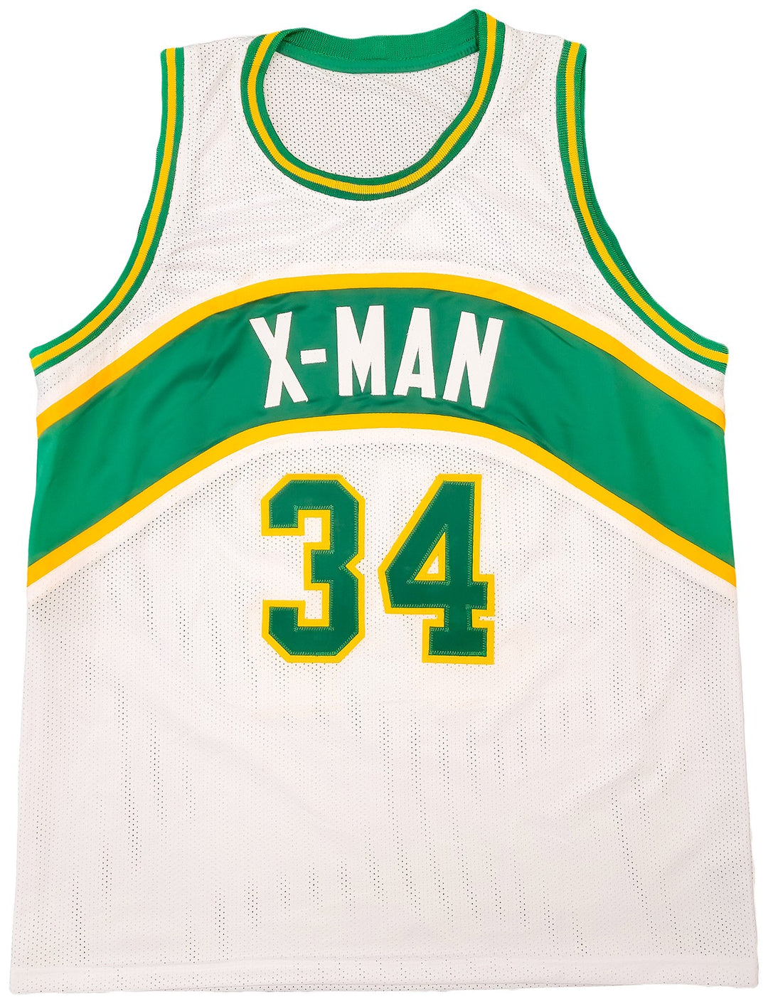 Seattle Supersonics Xavier McDaniel Auto Signed White Jersey "X-Man" MCS Holo