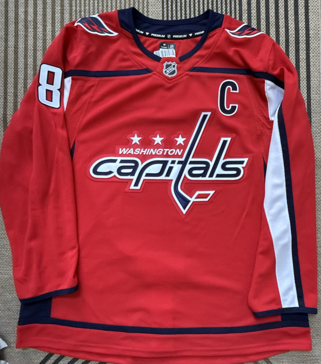 Alexander Ovechkin Signed Capitals Jersey #895 Goal record Auto Fanatics Coa