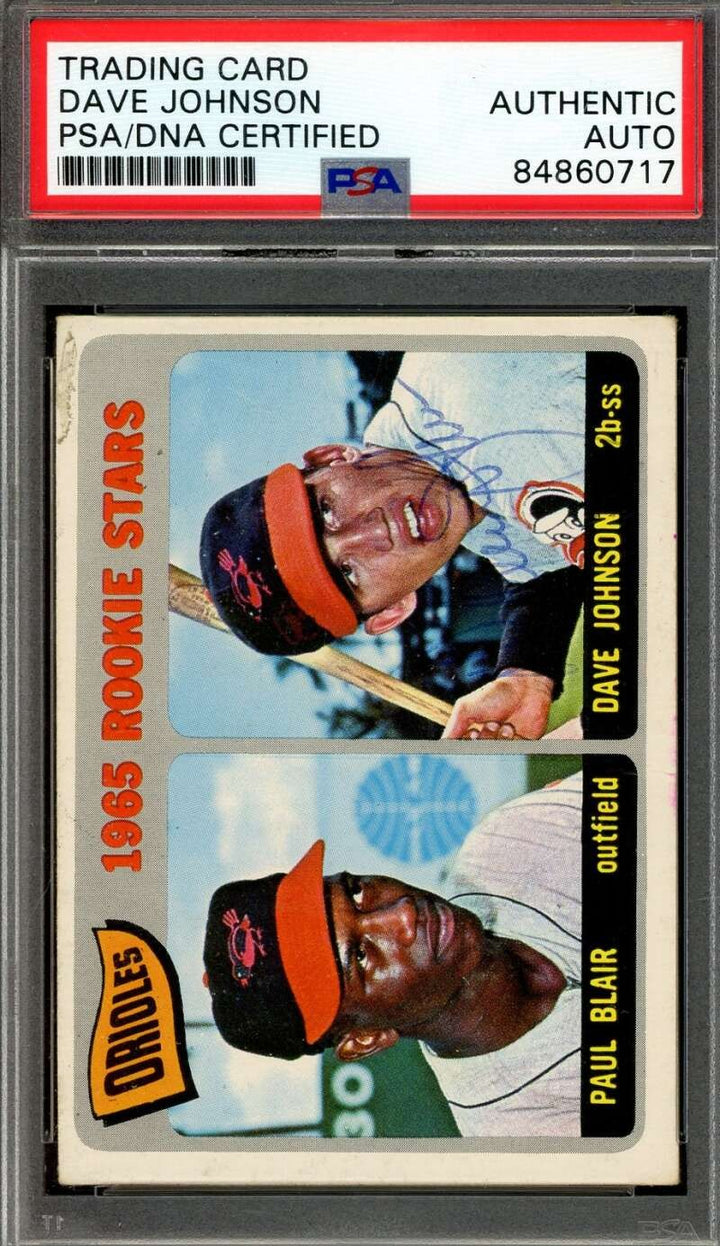 Dave Johnson PSA DNA Signed 1965 Topps Rookie Autograph