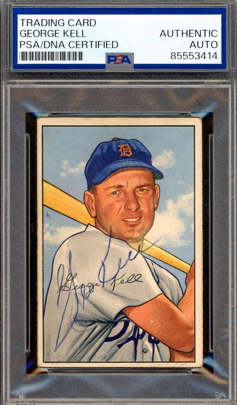 George Kell PSA DNA Vintage Signed 1952 Bowman Autographed