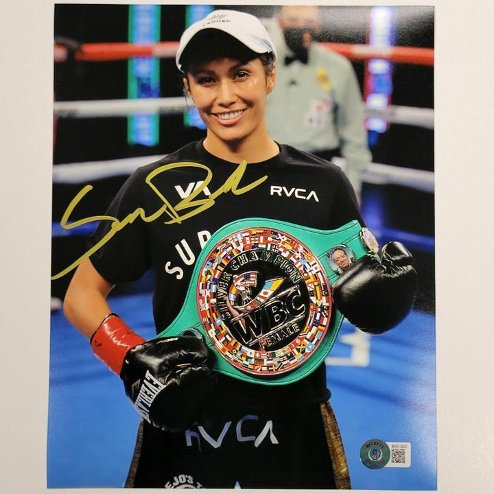 Seniesa Estrada signed Boxing 8x10 photo #6 autograph ~ Beckett BAS Holo