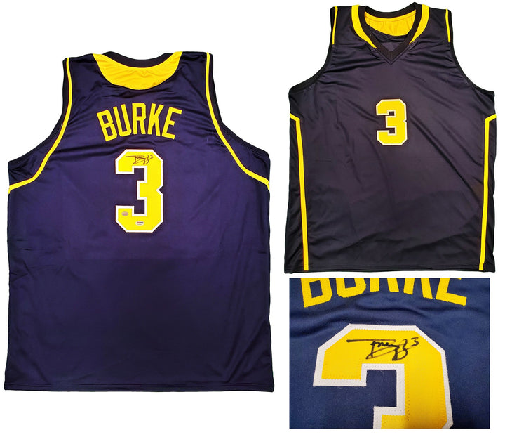 Michigan Wolverines Trey Burke Autographed Signed Blue Jersey PSA/DNA