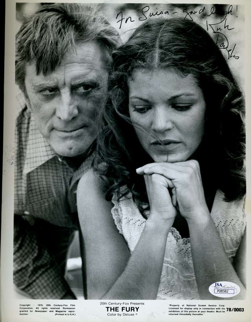 Kirk Douglas Jsa Signed 8x10 Photo The Fury Autograph