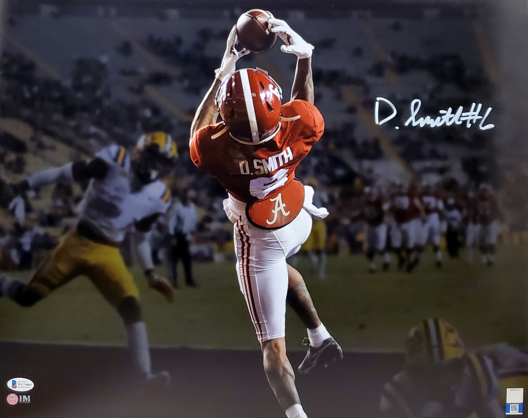 Devonta Smith Signed 16x20 Photo Alabama Crimson Tide Touchdown Spotlight