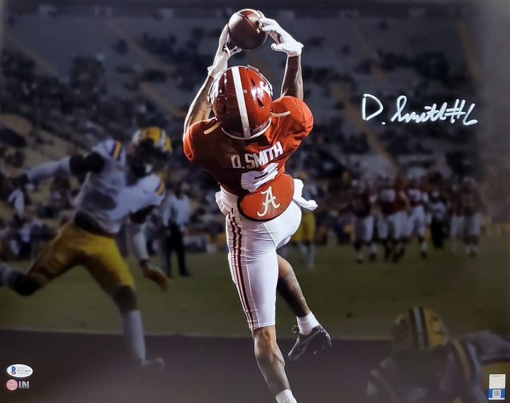 Devonta Smith Signed 16x20 Photo Alabama Crimson Tide Touchdown Spotlight