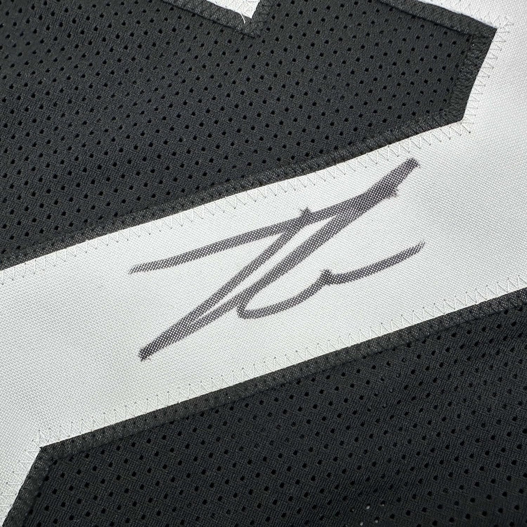 Framed Signed Tyson Campbell 35x39 Jacksonville Black Jersey JSA COA