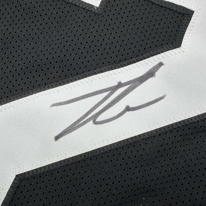 Framed Signed Tyson Campbell 35x39 Jacksonville Black Jersey JSA COA