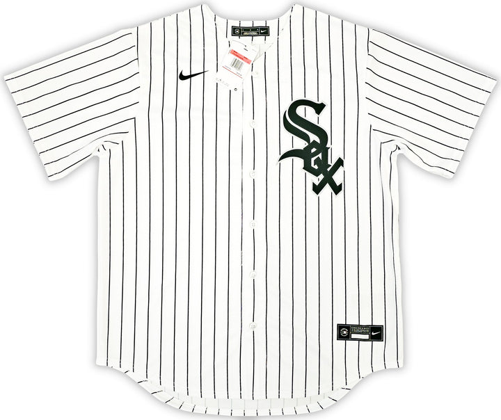 White Sox Bo Jackson Signed White Pinstripe Nike Jersey Size L Beckett Wit