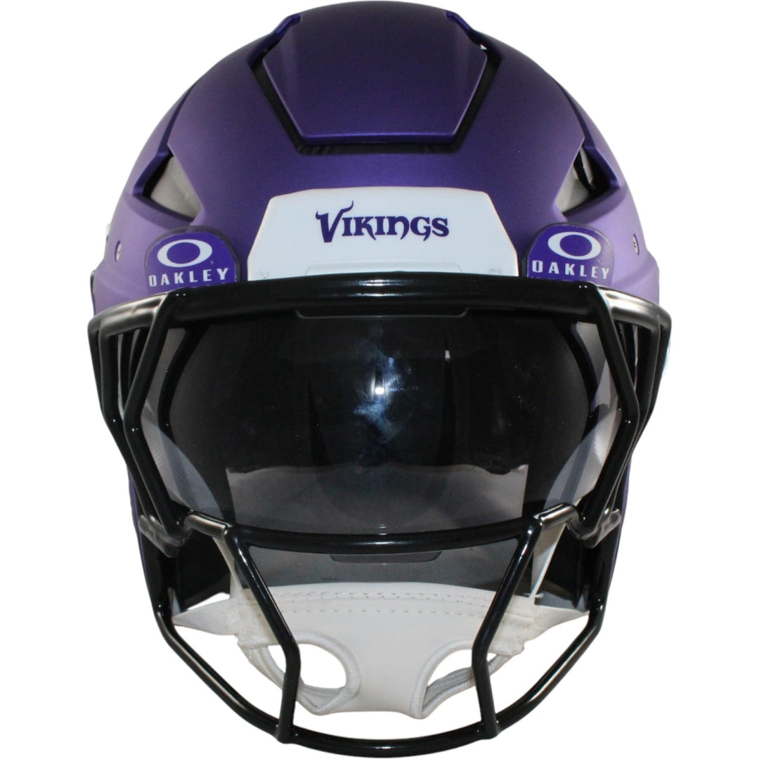 Justin Jefferson Autographed Minnesota Vikings Axiom F/S Helmet Beckett W 58221
