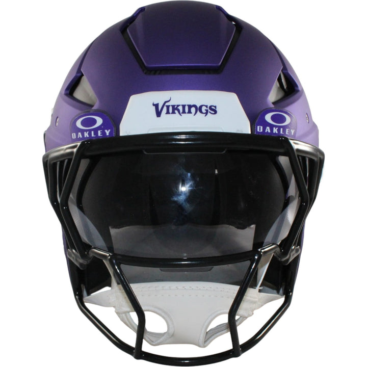 Justin Jefferson Autographed Minnesota Vikings Axiom F/S Helmet Beckett W 58221