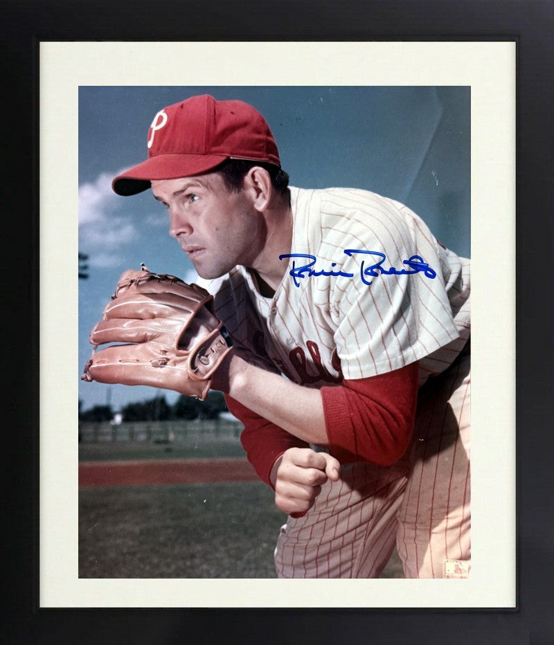 Robin Roberts signed Philadelphia Phillies MLB 8x10 Photo imperfect Framed - COA