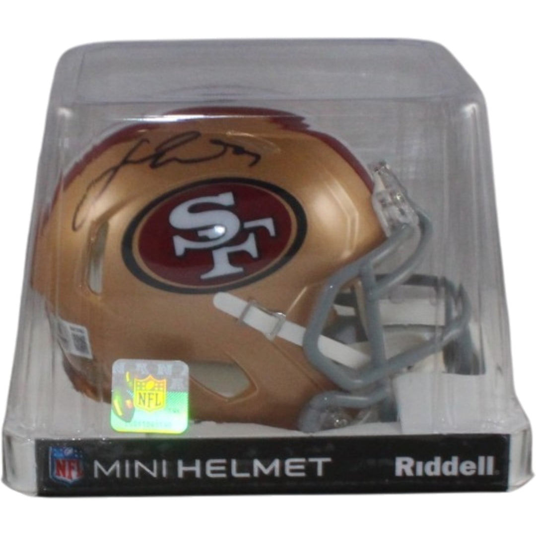 Fred Warner Autographed/Signed San Francisco 49ers Mini Helmet Beckett 56474
