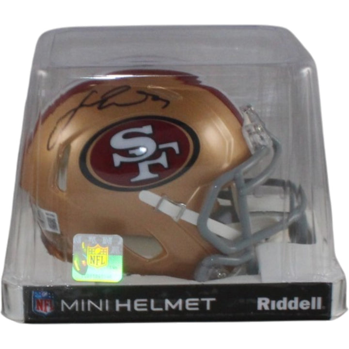 Fred Warner Autographed/Signed San Francisco 49ers Mini Helmet Beckett 56474