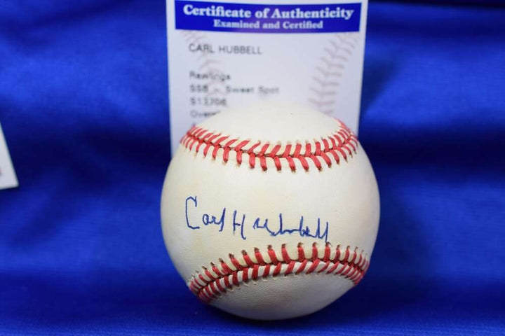 Carl Hubbell PSA DNA Autograph National League ONL Signed Baseball