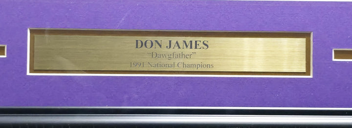 Don James Signed Framed 11x14 Photo Washington Huskies Beckett #AE31842