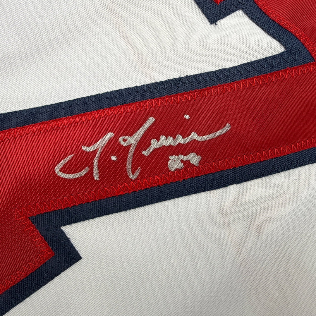 Autographed/Signed Jake Irvin Washington White Baseball Jersey JSA COA
