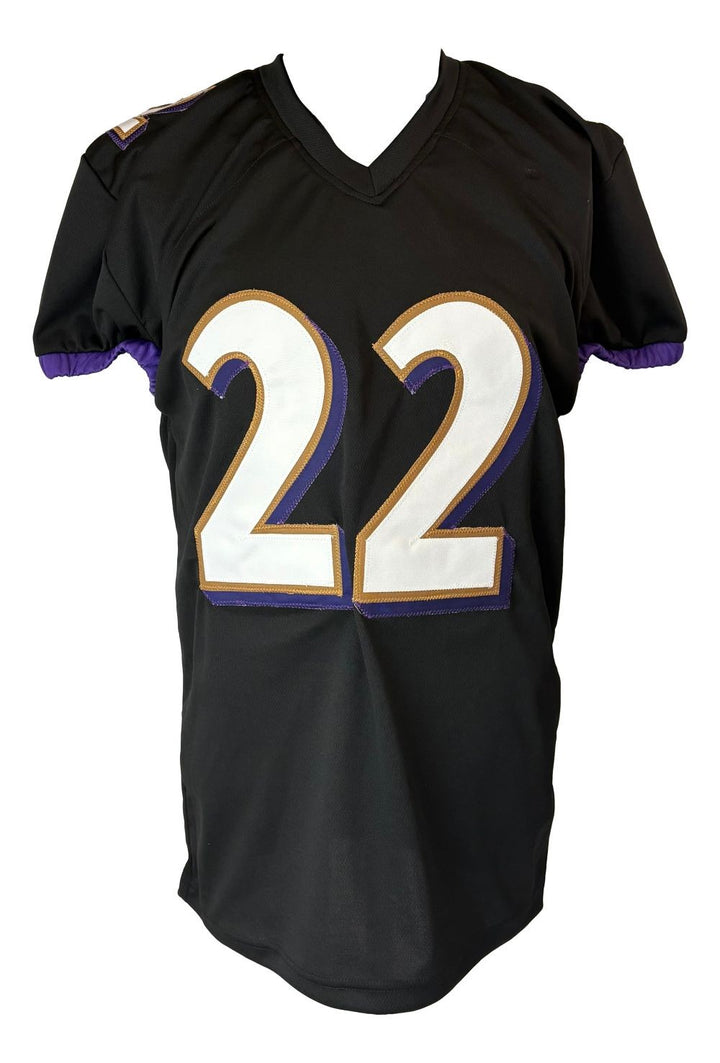 Derrick Henry Baltimore Signed Black Pro-Cut Football Jersey PSA/DNA