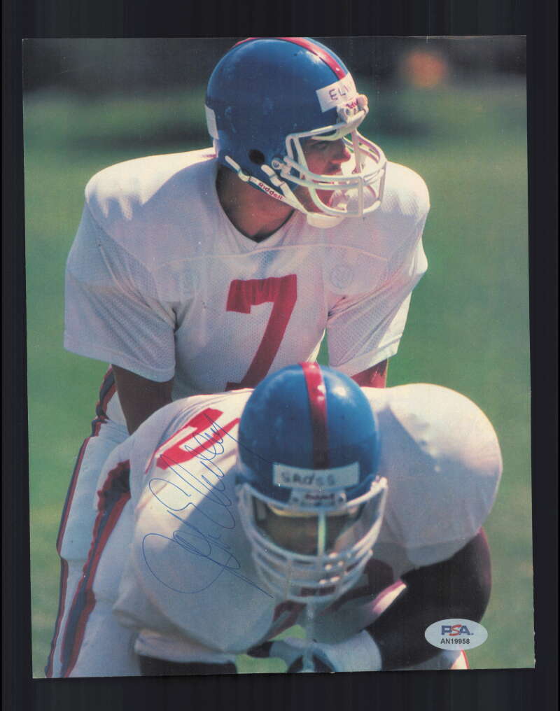 John Elway PSA DNA Signed  Vintage 8x10 Photo Autograph