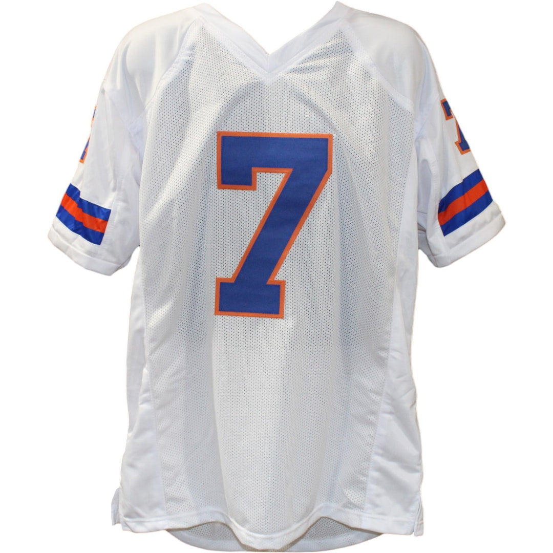 John Elway Autographed/Signed Denver Broncos Size XL White Jersey Beckett 50185