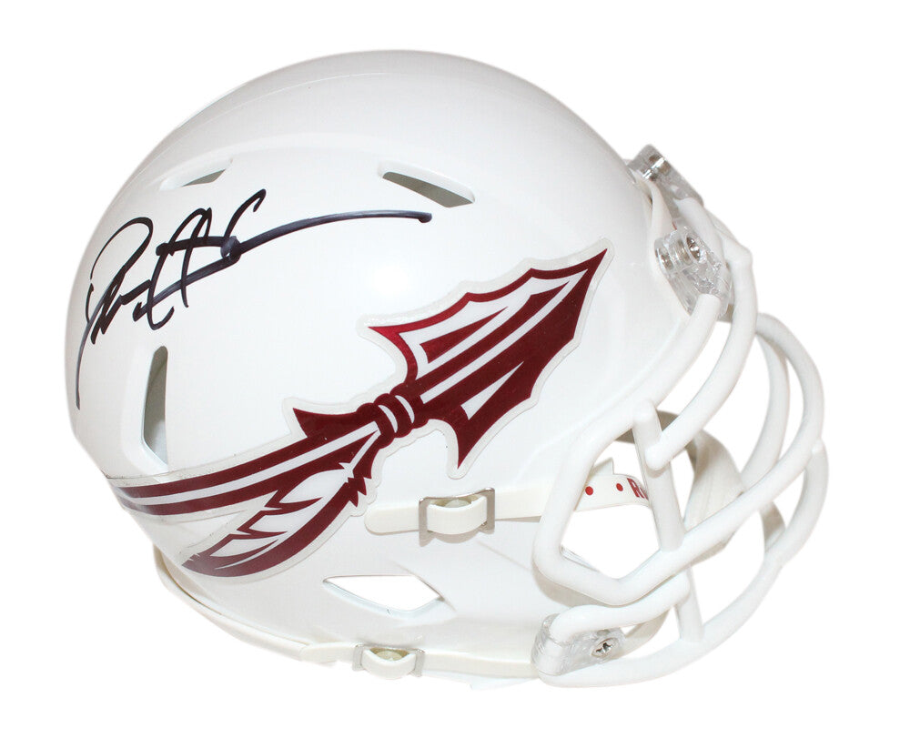 Deion Sanders Autographed Florida State Seminoles Mini Helmet Beckett 40249