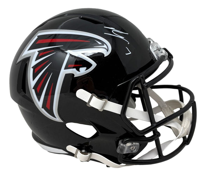 Bijan Robinson Signed Atlanta Falcons Full Size Replica Speed Helmet BAS