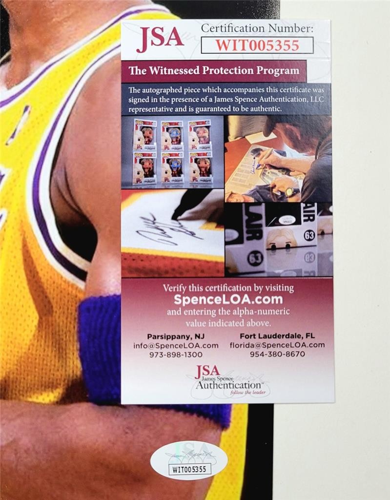 Glen Rice signed "RIP Mamba Forever" 11x14 photo Lakers autograph ~ JSA COA