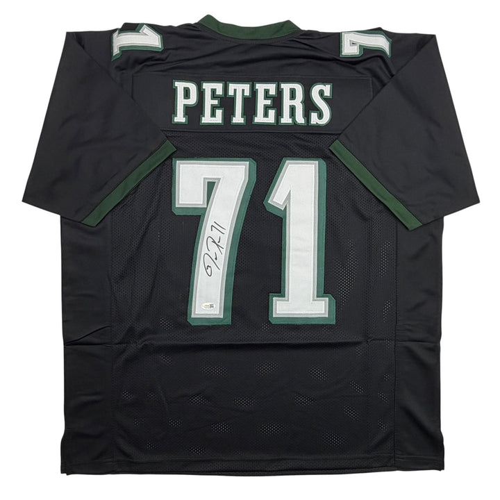 Autographed/Signed Jason Peters Philadelphia Black Football Jersey JSA COA
