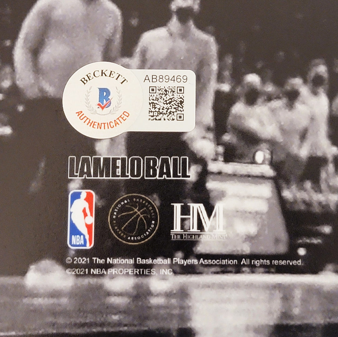 LaMelo Ball Autographed Signed 16x20 Photo Charlotte Hornets Beckett