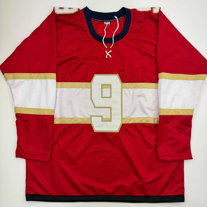 Autographed/Signed Sam Bennett Florida Red Hockey Jersey JSA COA