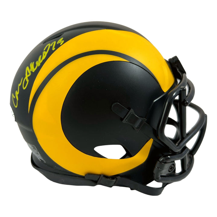 Cam Akers Signed Eclipse Mini Helmet COA BAS Los Angeles Rams Autographed LA
