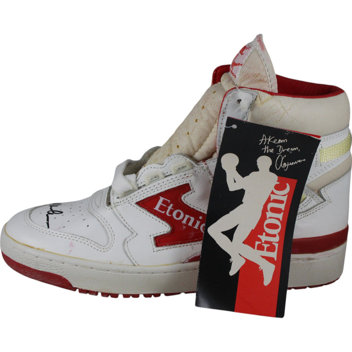 Hakeem Olajuwon Signed Houston Rockets Etonic Black Sz 9 L Shoe Beckett 49269