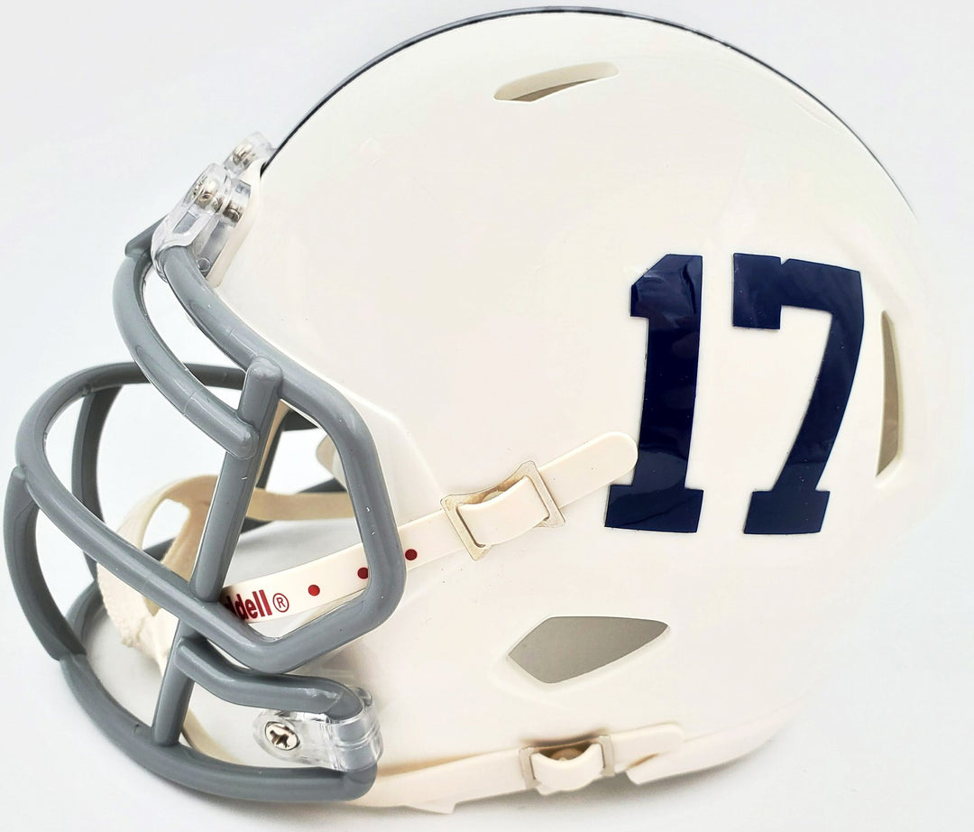 Pat Freiermuth Signed Penn State Nittany Lions White Speed Mini Helmet Beckett