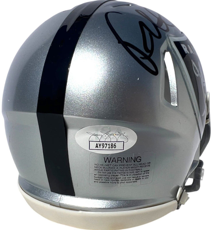 PETE CARROLL SIGNED LAS VEGAS RAIDERS FOOTBALL MINI HELMET USC SEAHAWK JSA