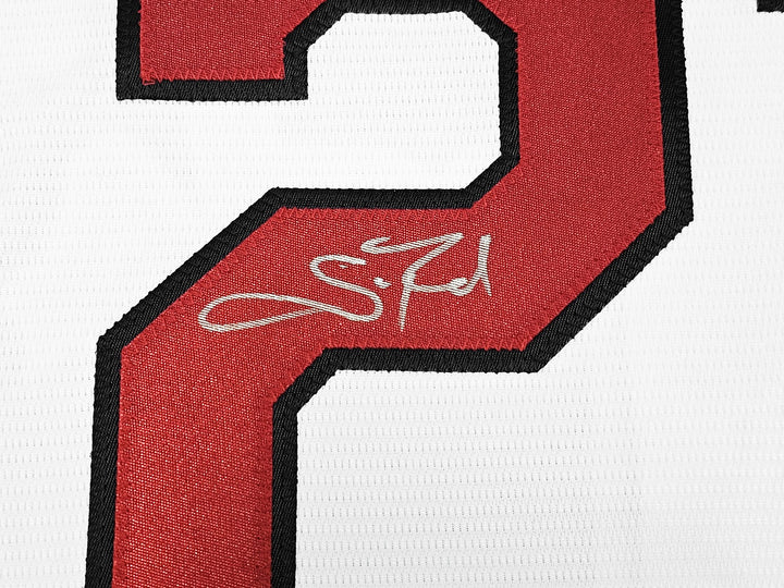 St. Louis Cardinals Scott Rolen Signed White Nike Jersey Size XL Beckett Wit