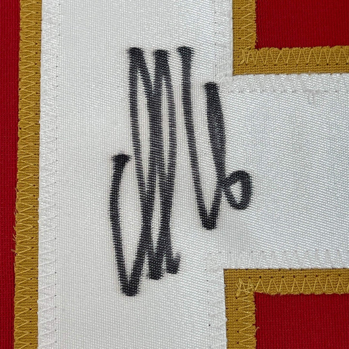 Framed Autographed/Signed Aleksander Barkov 33x42 Florida Red Jersey BAS COA
