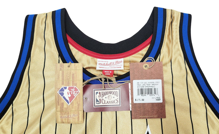 Magic Penny Hardaway Auto Gold M & N 93 75th Anniversary HWC Swingman Jersey PSA
