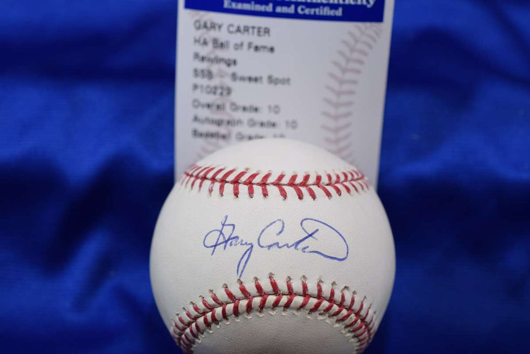 Gary Carter Gem Mint 10 PSA DNA Autograph Major League Signed Baseball