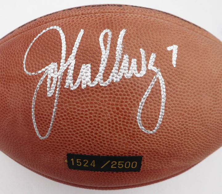 John Elway Signed NFL Leather Football Limited Edition Broncos Beckett #BP55351