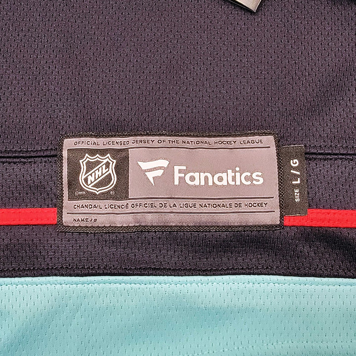 Seattle Kraken Yanni Gourde Signed Blue Fanatics Jersey Size L Fanatics Holo