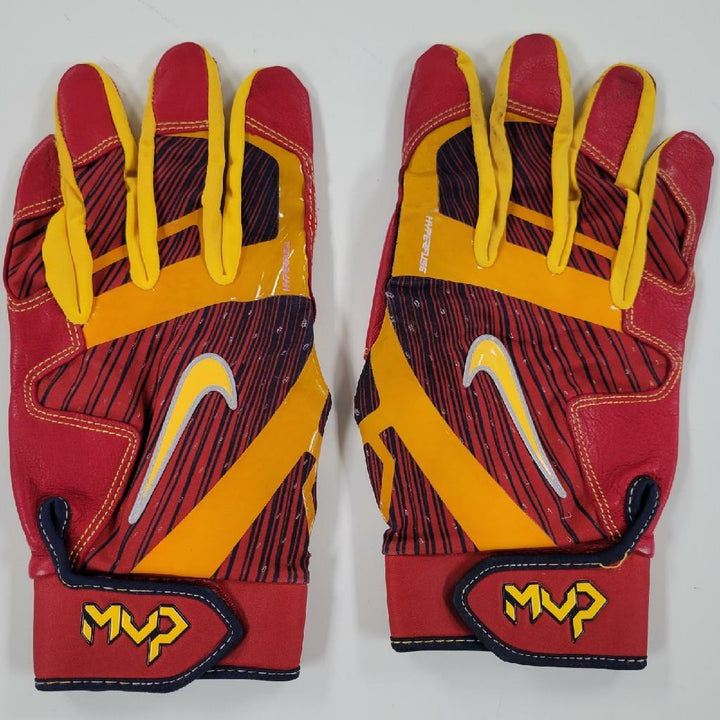 Dexter Fowler "GU 17" signed Cardinals game-used Batting Gloves ~ MLB Holo
