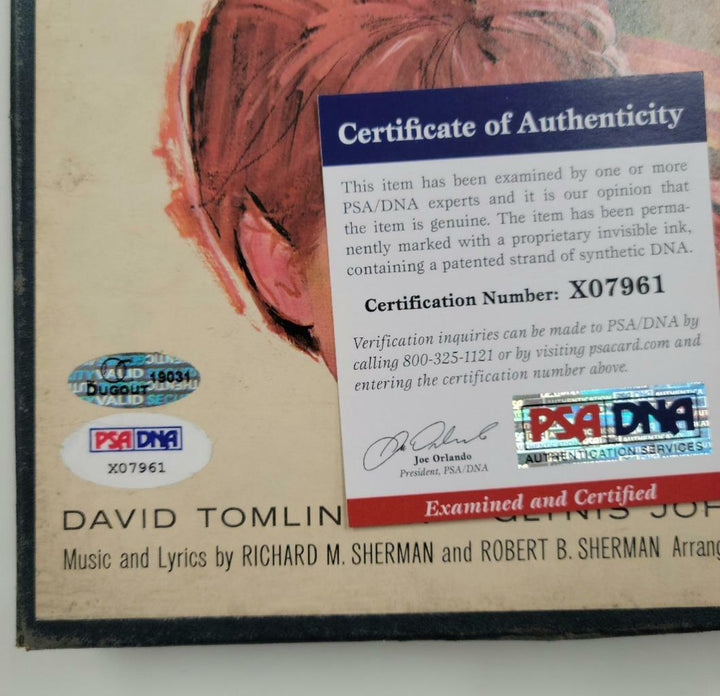 Dick Van Dyke signed Mary Poppins Original Sound Track Tape ~ PSA/DNA COA